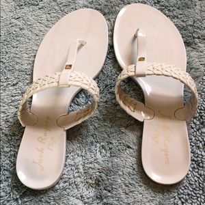 Size 7 Jack Rogers jelly flip flops